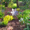 Fleur en fer pour déco de jardin réalisée par Anthony Hautbois de Bois et Fer Création